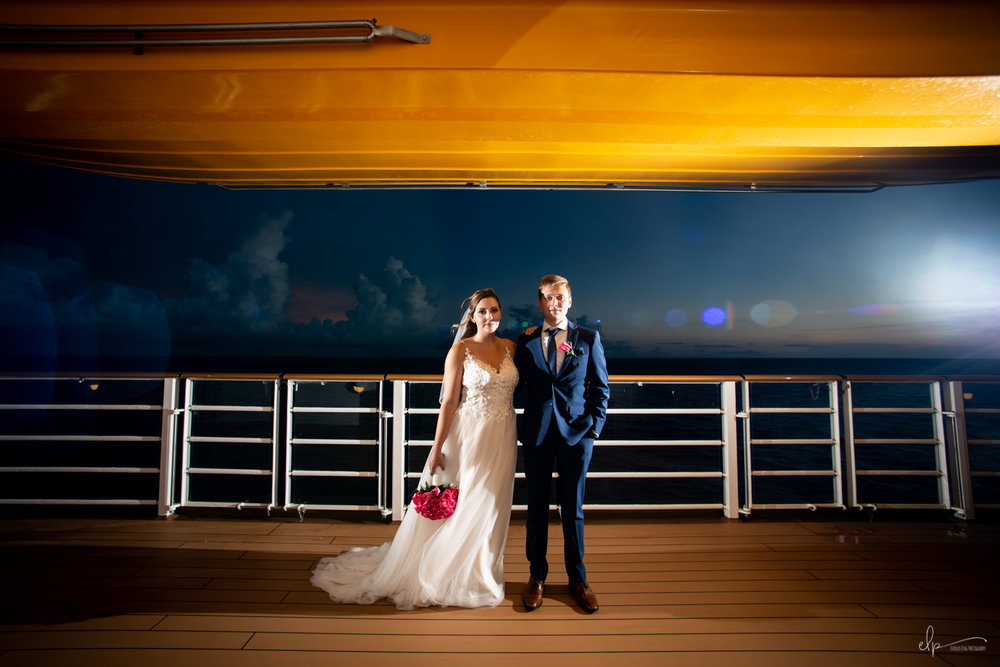 wedding photography on disney dream cruise
