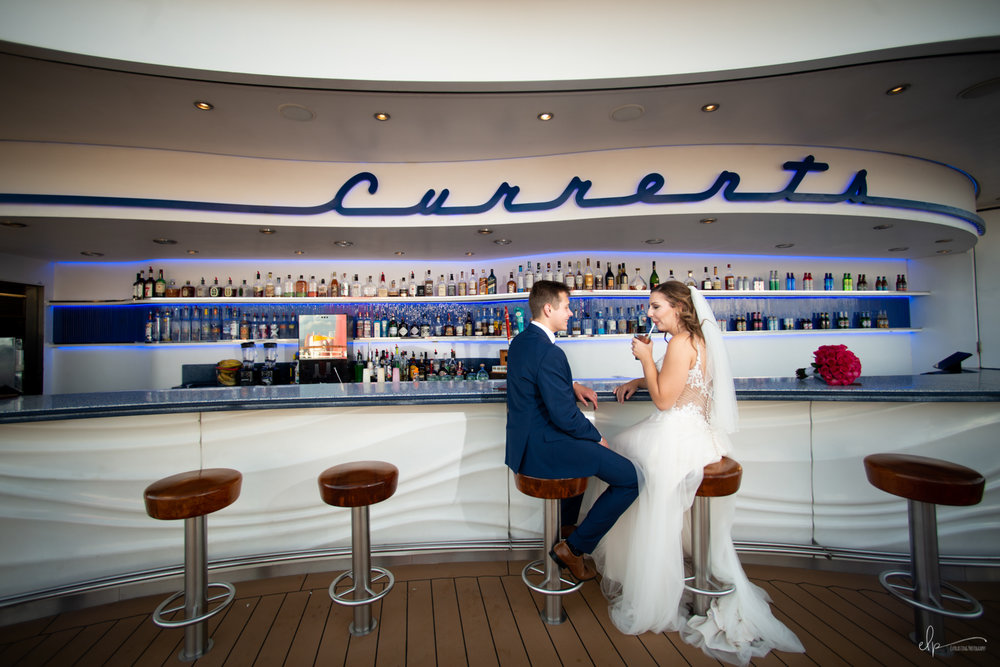 wedding photography at currents on disney cruise line