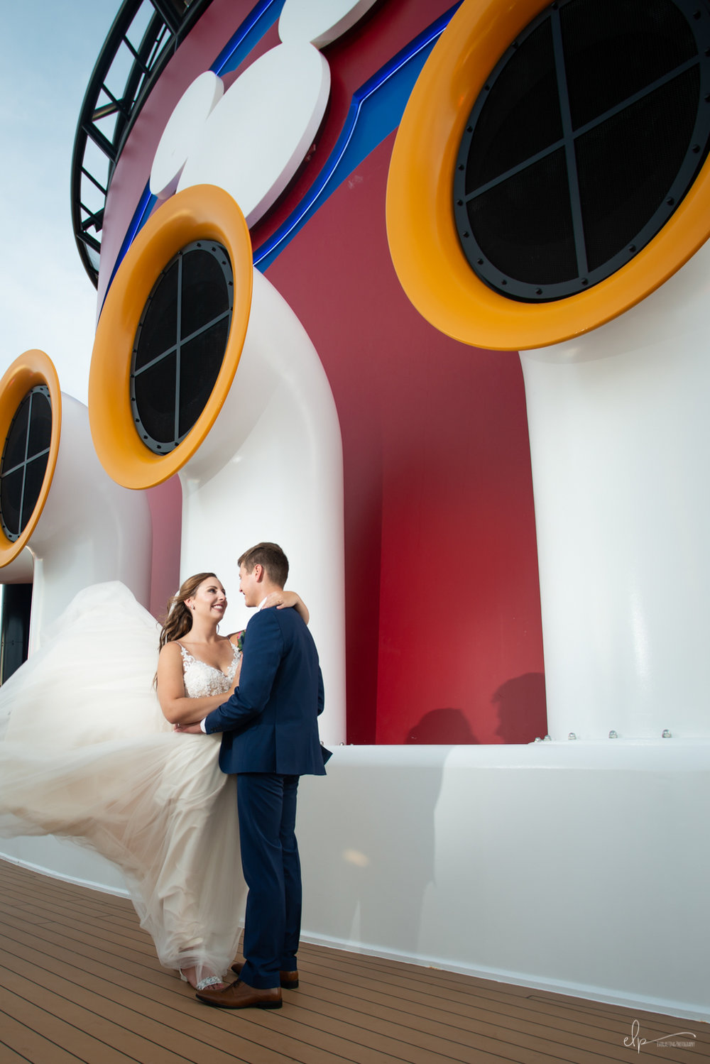 wedding photography on the disney dream, disney cruise line