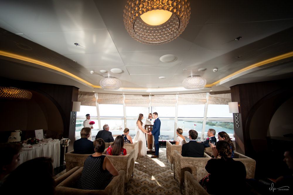 outlook lounge wedding on disney cruise line