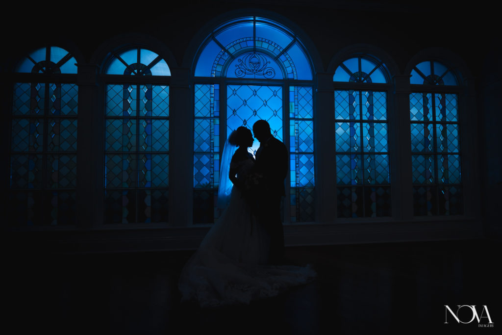 Wedding photography inside Disney's wedding pavilion 