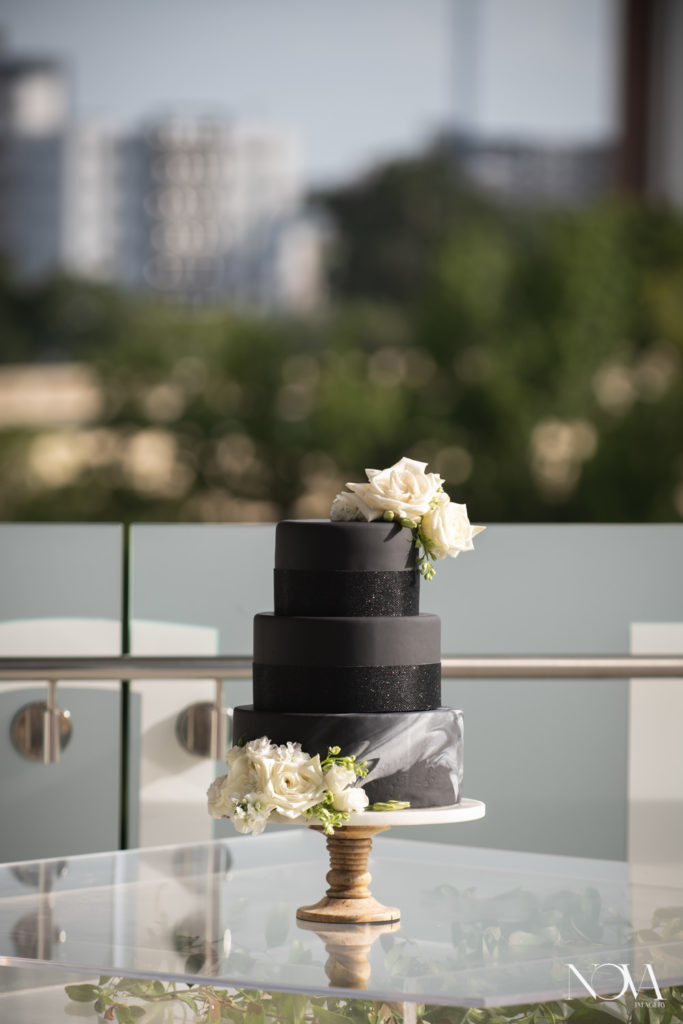Wedding cake display at Dr Phillips Center.