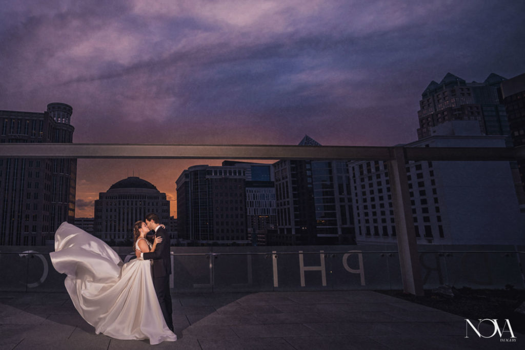 Cinematic wedding photography at Dr Phillips Center for the Performing Arts.