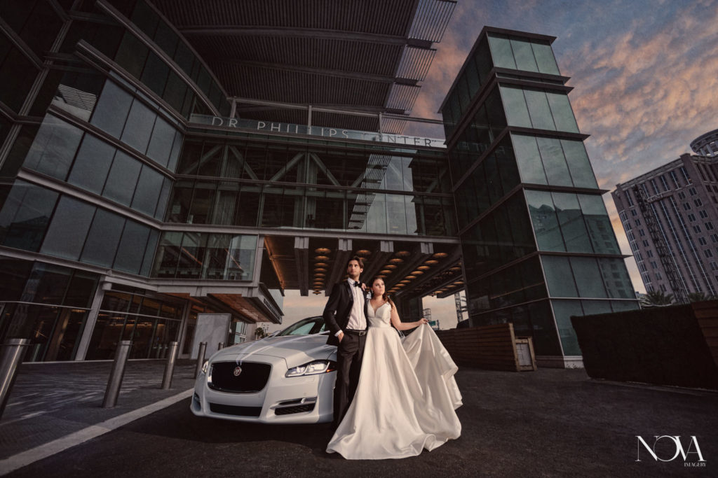 Nova Imagery captures wedding photography at Dr Phillips Center for the Performing Arts.