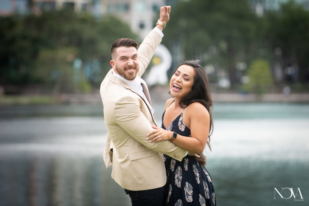 Ideas on where to propose in Orlando at Lake Eola Park.