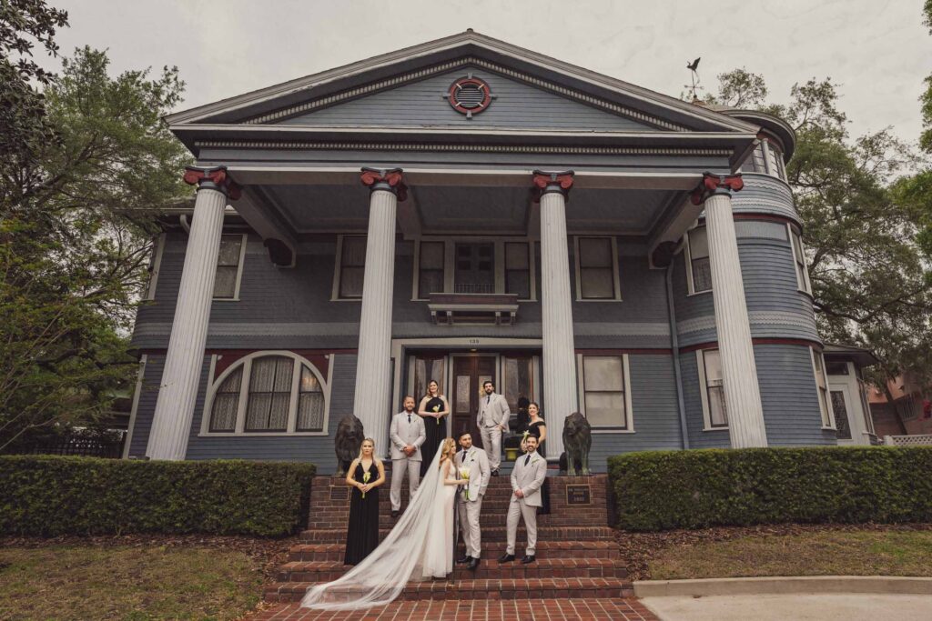 Wedding photo at The Dr. Phillips House, a historic orlando wedding venue.