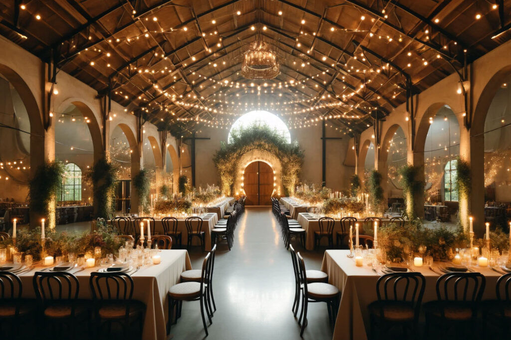 Luxurious setup at 1010 West, a luxury wedding venue in Orlando
