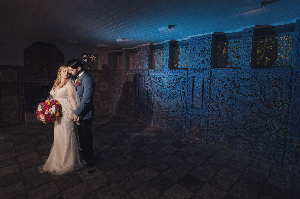 Mayan Revival architecture at the Art & History Museums of Maitland, an artistic Orlando engagement photo location.